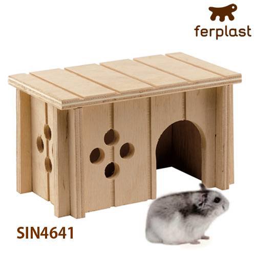 ファープラスト 小動物用 木製ハウス ＳＩＮ ４６４１ ハムスター ｆｅｒｐｌａｓｔ お家 (小動物 鳥かご)