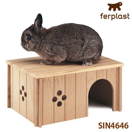 ファープラスト 小動物用 木製ハウス ＳＩＮ ４６４６ ｆｅｒｐｌａｓｔ うさぎ (小動物 鳥かご)