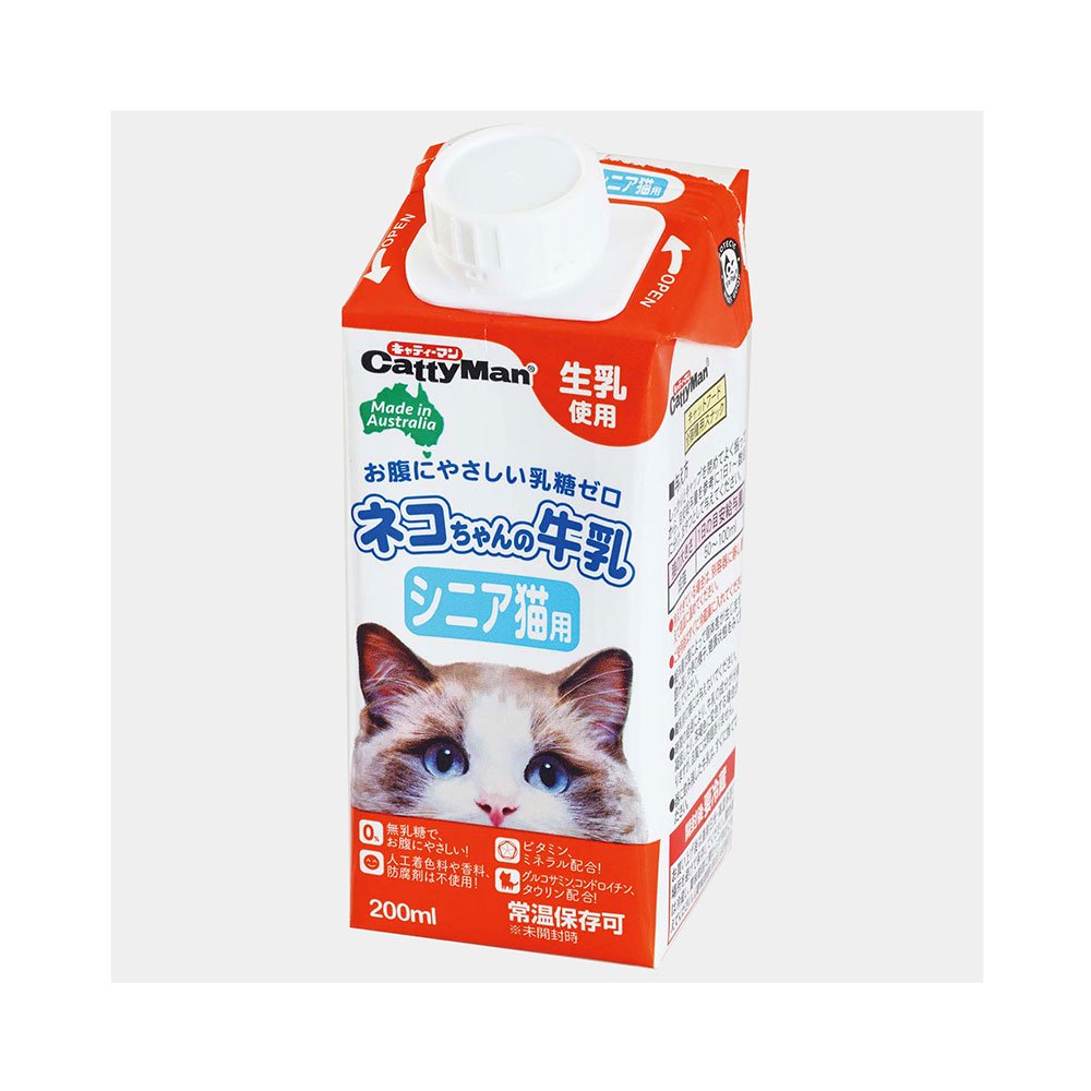 キャティーマン ネコちゃんの牛乳 シニア猫用 ２００ｍｌ 猫 ミルク キャットフード