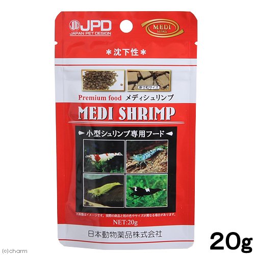 日本動物薬品 ニチドウ プレミアムフード メディシュリンプ ２０ｇ ビーシュリンプ 餌 エサ
