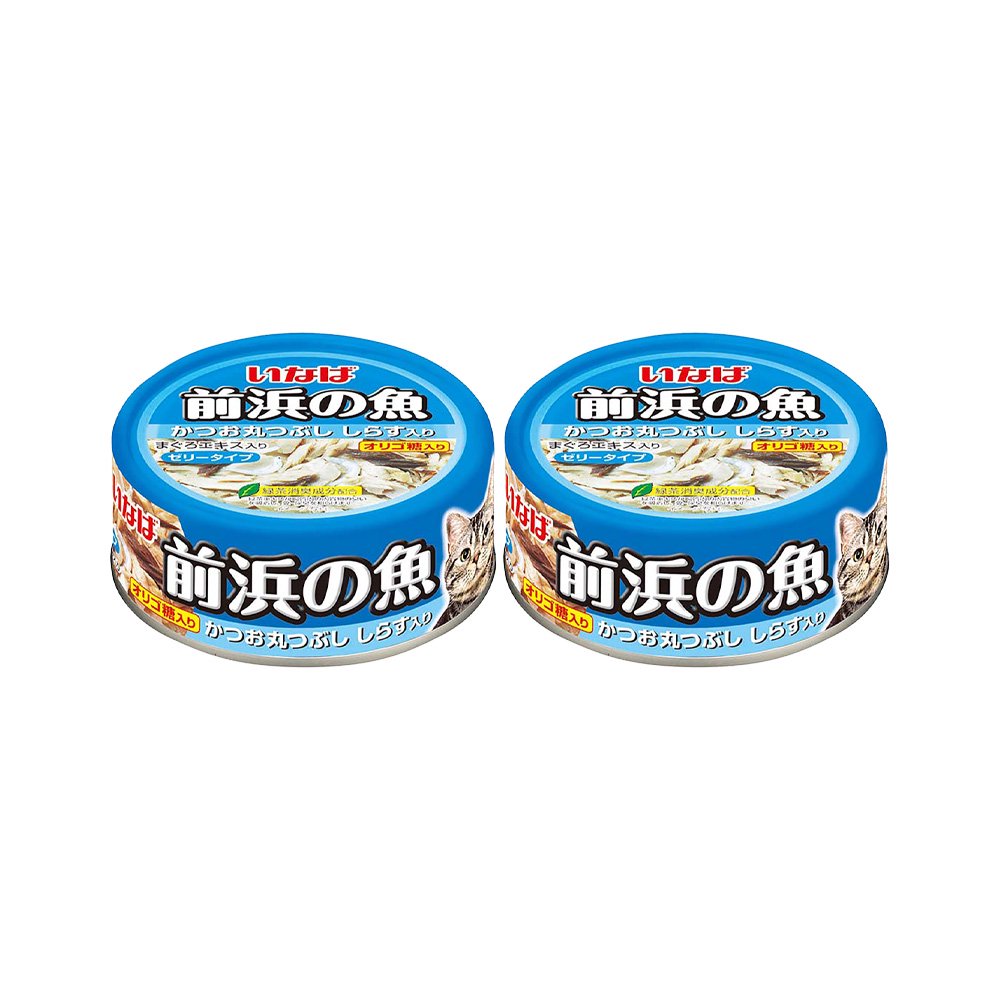 いなば 前浜の魚 かつお丸つぶし しらす入り １１５ｇ×２缶 キャットフード