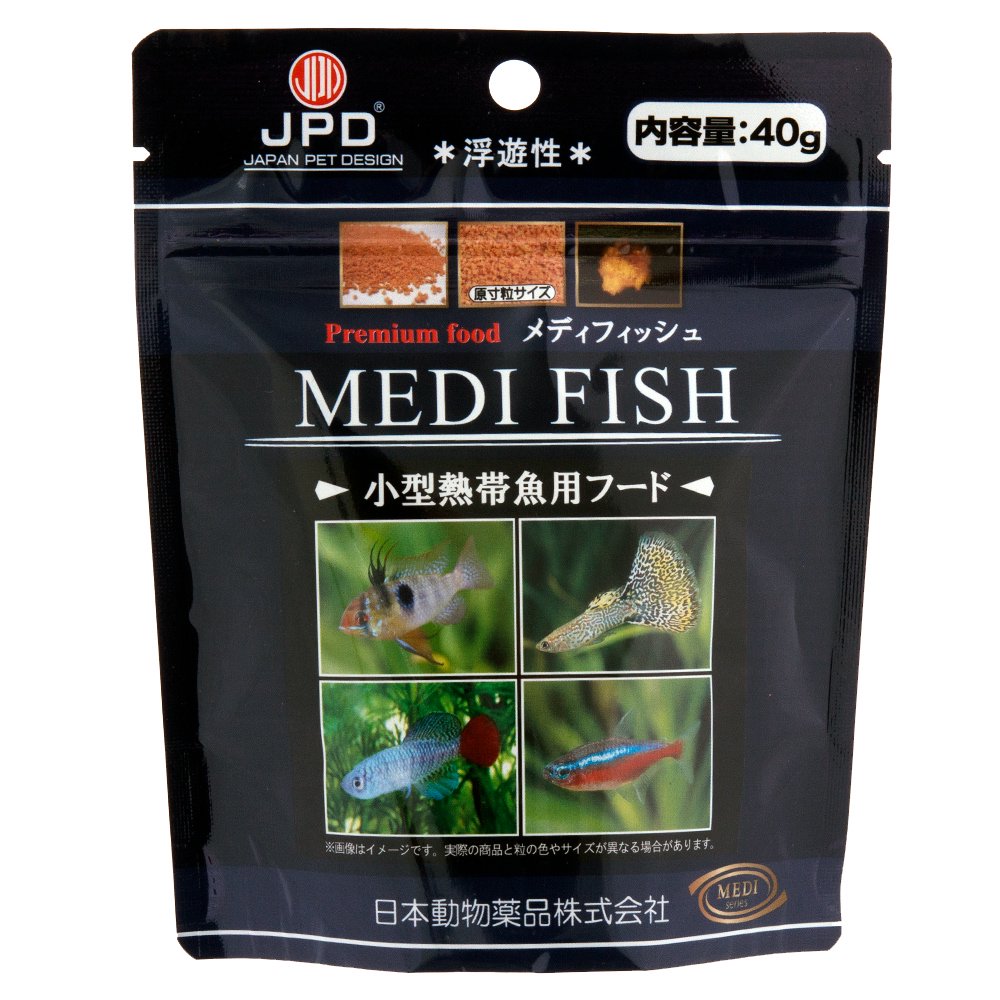 日本動物薬品 ニチドウ プレミアムフード メディフィッシュ ４０ｇ 熱帯魚 餌 エサ
