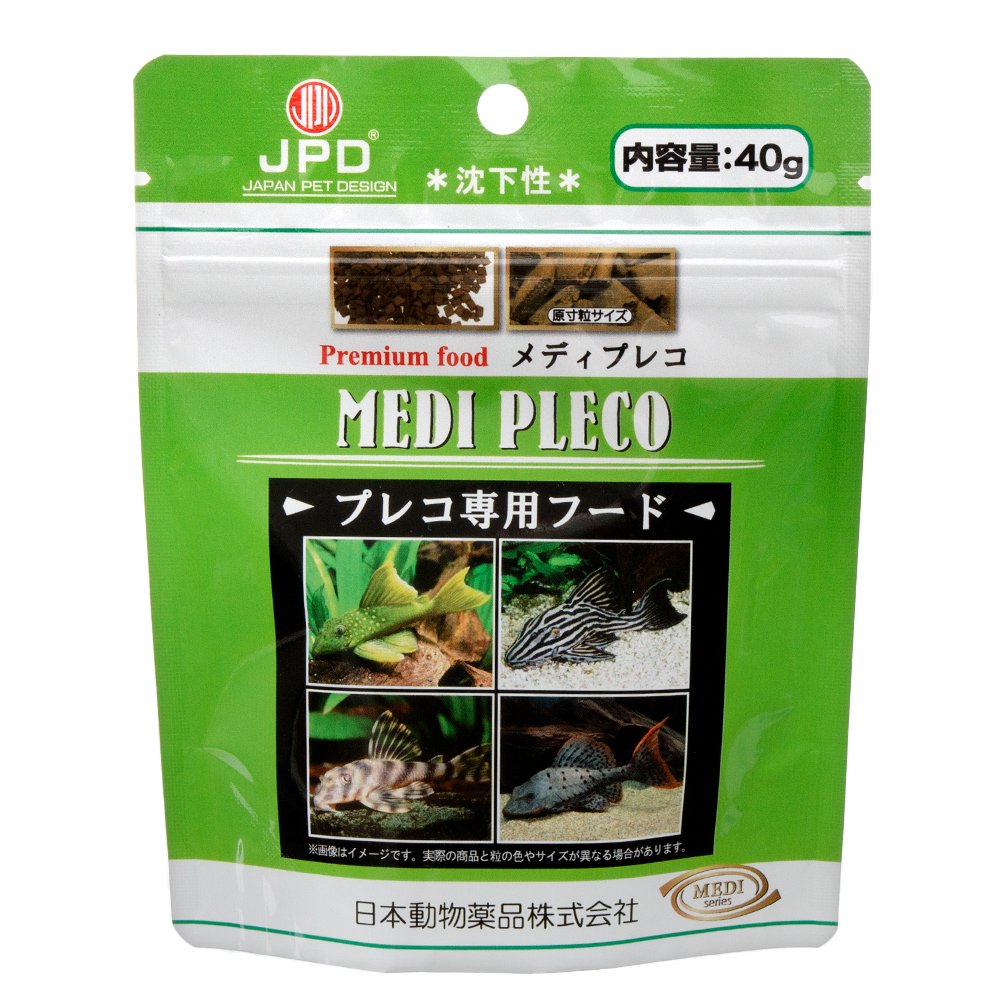 日本動物薬品 ニチドウ プレミアムフード メディプレコ ４０ｇ 沈下性 熱帯魚 餌 エサ