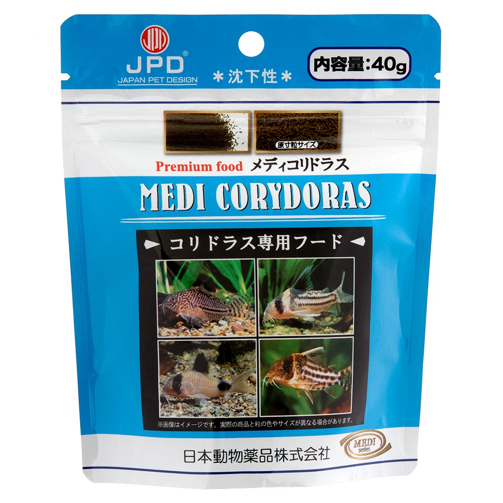 日本動物薬品 ニチドウ プレミアムフード メディコリドラス ４０ｇ 沈下性 餌 エサ