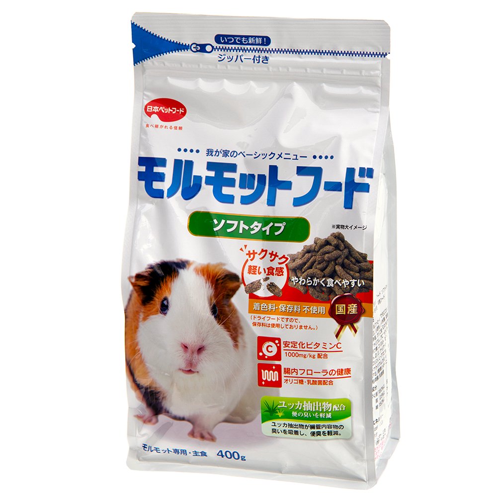 日本ペットフード モルモットフード ソフトタイプ ４００ｇ 餌 主食