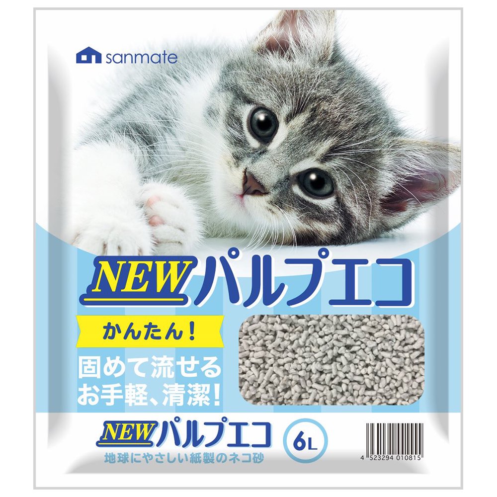 猫砂 サンメイト ＮＥＷパルプエコ ６Ｌ お一人様８点限り (猫 トイレ)