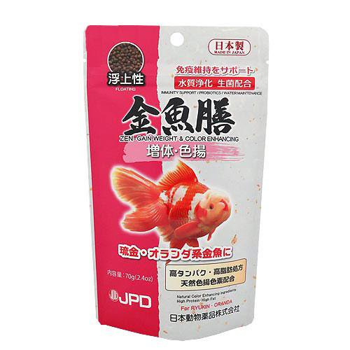 日本動物薬品 ニチドウ 金魚膳 増体色揚げ浮上性 ７０ｇ 金魚のえさ 金魚の餌